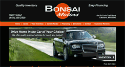 Desktop Screenshot of bonsaimotors.com